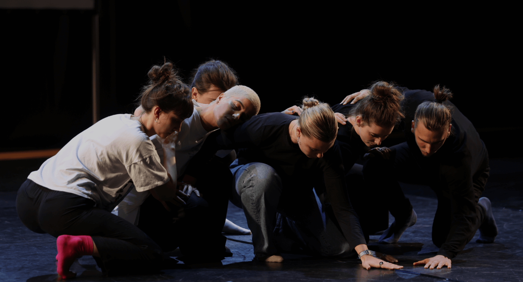 A picture of talented artists during Zagreb's workshop