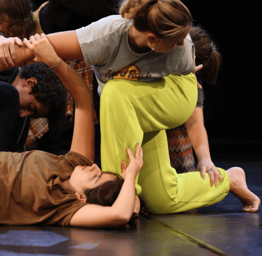 A picture of talented artists during Zagreb's workshop